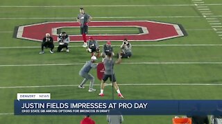 Justin Fields of Dreams. Ohio State QB makes pitch at Pro Day