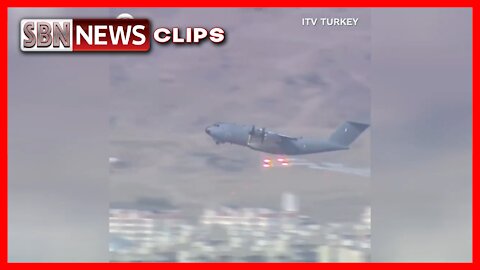 French Air Force A-400m Plane Triggered Flares While Departing From Kabul Airport - 3155
