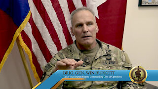 Brig. Gen. Win Burkett shares a memory of his personal experience during Desert Storm