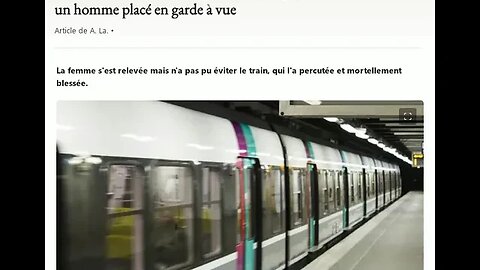 Paris: une femme meurt après avoir été poussée sous un RER, un homme placé en garde à vue