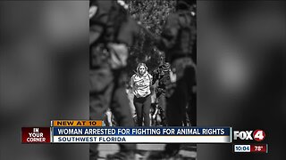 Woman arrested for fighting for animal rights