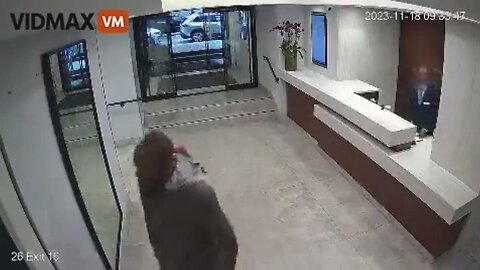 Black Man Chases White People Into Manhatten Building Threatening Death Upon Them