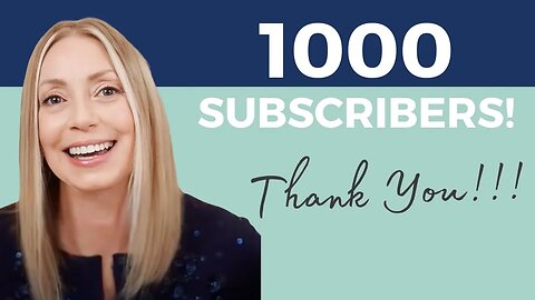 YAY! 1000 Subscribers today! Amen! Thank you ALL! :)