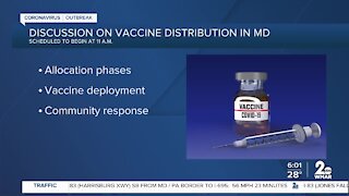 Discussion on vaccine distribution in MD