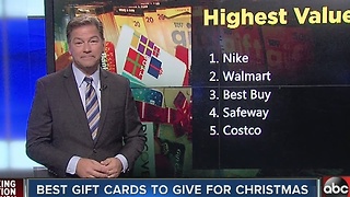 Best gift cards to give for Christmas