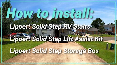 Lippert Solid Step | RV Steps | Lift Assist Kit | Storage Box Installation