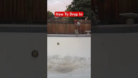 How To Drop In A Backyard Pool #tobyburger #howtodropin