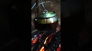 Bushcraft Tea Kettle and Pot Hanger. Camping and Herbalism near the Appalachian Trail. #shorts