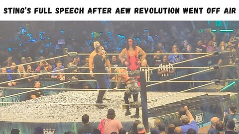 Sting's Full Speech After AEW Revolution Went Off Air