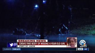 Missing Port St. Lucie girl's body found in pond