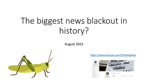 The biggest media blackout in history?