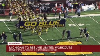 Michigan to resume limited workouts