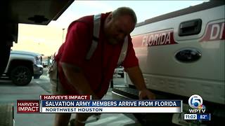 Salvation Army members arrive from Florida