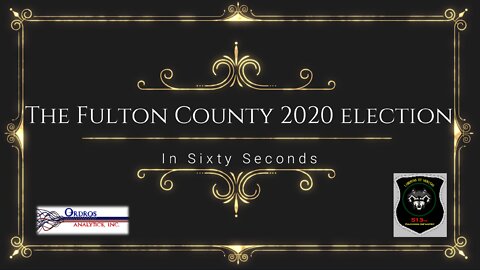 Fulton County, Georgia 2020 Election in 60 Seconds