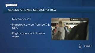Alaska Airlines will soon begin service at RSW