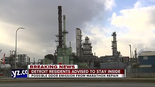 City of Detroit: Possible odor emission due to Marathon repair work, residents advised to stay indoors
