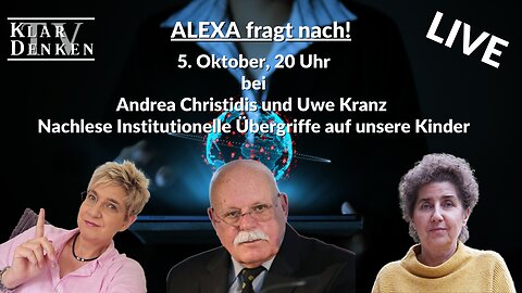 LIVE | Alexa fragt nach....bei A. Christidis & U. Kranz