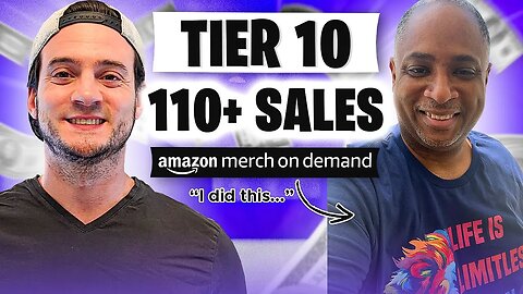 He Made 110+ Sales in his FIRST THREE WEEKS Doing Amazon Merch!