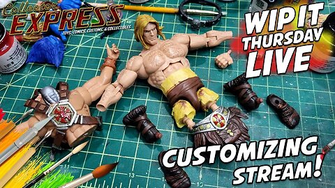 Customizing Action Figures - WIP IT Thursday Live - Episode #10 - Painting, Sculpting, and More!