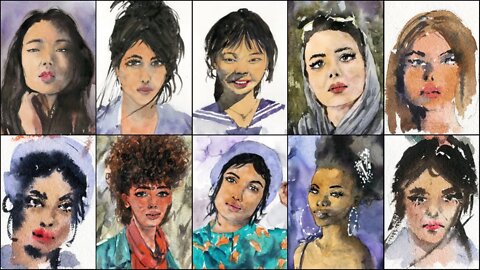 Watercolour Portraiture Essentials: Painting Skin Tones | New Course Now Available