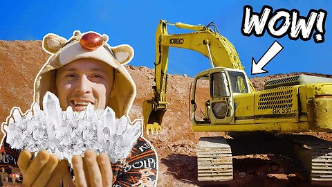 Finding Rare Crystals With a BIG Excavator!