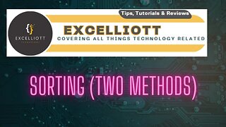 Excel - Sorting Two Methods