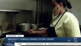 Minority, female-owned store grant