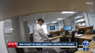 Thief caught on camera targeting Boulder chiropractic offices