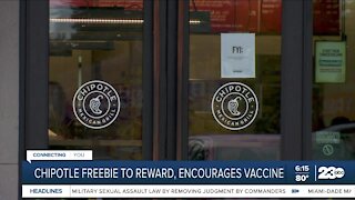 Chipotle freebie to reward and encourage vaccinations