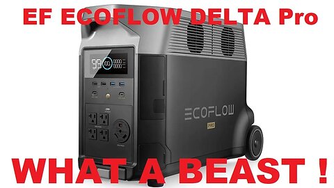 ECOFLOW DELTA PRO 3600w Solar Generator Smart Extra Battery Portable Power Station Review