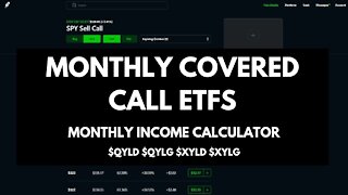 MONTHLY PAYING COVERED CALL INCOME - $QYLG | $XYLG | INCOME CALCULATOR