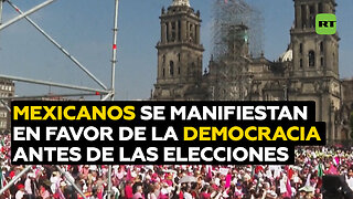 López Obrador ve bien la protesta de la oposición por la democracia