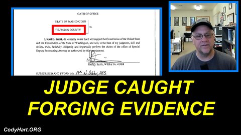 JUDGE CAUGHT FORGING EVIDENCE
