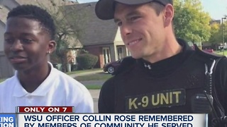 Community remembers Off. Collin Rose