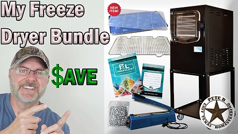 The Pete B East Texas Homesteading Freeze dryer bundle from Prep4Life