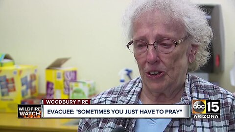 Roosevelt residents react after having to evacuate from the Woodbury Fire
