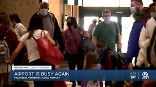 Air travel increasing across country, including PBIA