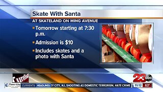 Skate with Santa at Skateland in Bakersfield