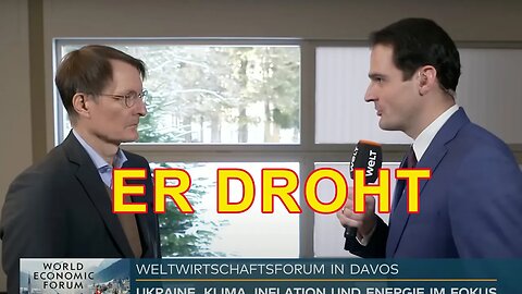Dechiffriert: "Wir haben noch viel vor" – Lauterbach droht in Davos mit "Zeitalter der Pandemien".