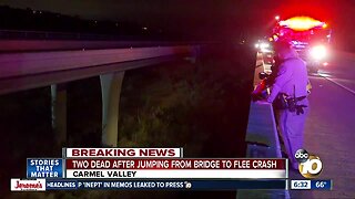 CHP: At least 2 dead after jump from San Diego bridge to flee car crash