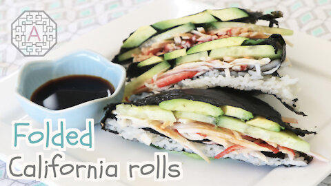 Folded Spicy California Rolls (접는 캘리포니아 롤) | Aeri's Kitchen