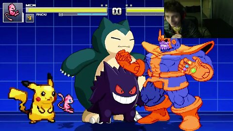Pokemon Characters (Pikachu, Gengar, Snorlax, And Mew) VS Thanos In An Epic Battle In MUGEN