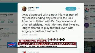 Bills' Eric Wood suffers career-ending neck injury