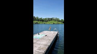 Dock diving