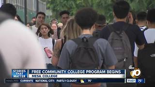Students welcome free community college tuition