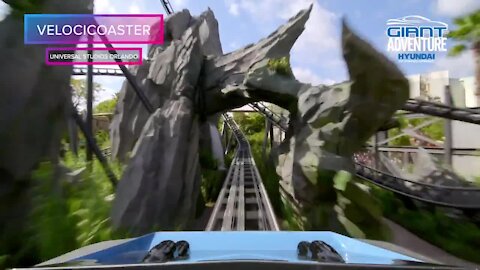 Jurassic World's VelociCoaster opens at Universal Studios Orlando | Giant Adventure