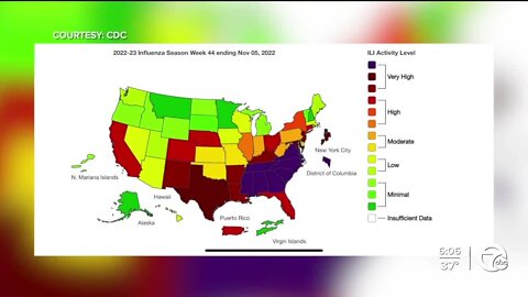 Doctors say influenza is on the rise and encourage everyone to get their flu vaccine immediately