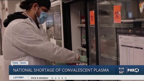 Convalescent plasma shortage