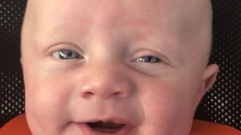 Baby's Hilarious Reaction To First Time Trying Peas