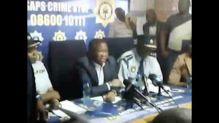 Criminals cannot live alongside citizens - SA Police Minister Mbalula (Qbc)